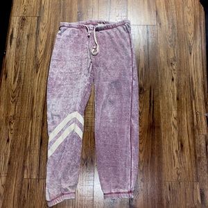 Pink sweat pants